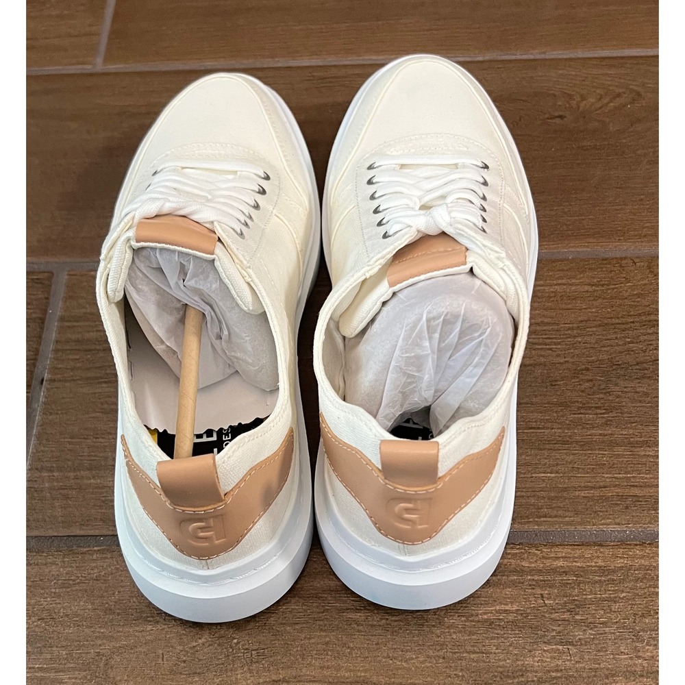 Cole Haan Grand Crosscourt Modern Canvas Tennis Sneakers Ivory C34713 Mens 8M - Picture 3 of 7